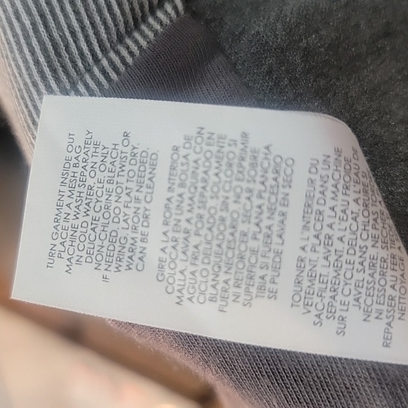 Cabi Women's Drop Off Zip Back Gray Pinstripe Jacket (S) - Picture 11 of 11